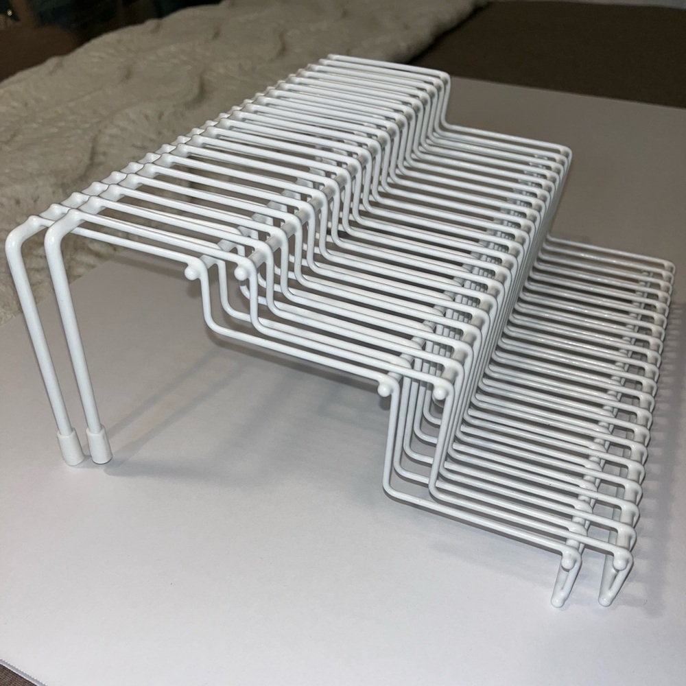 NWT SmartSolutions white wire spice rack cabinet 3 tier organizers